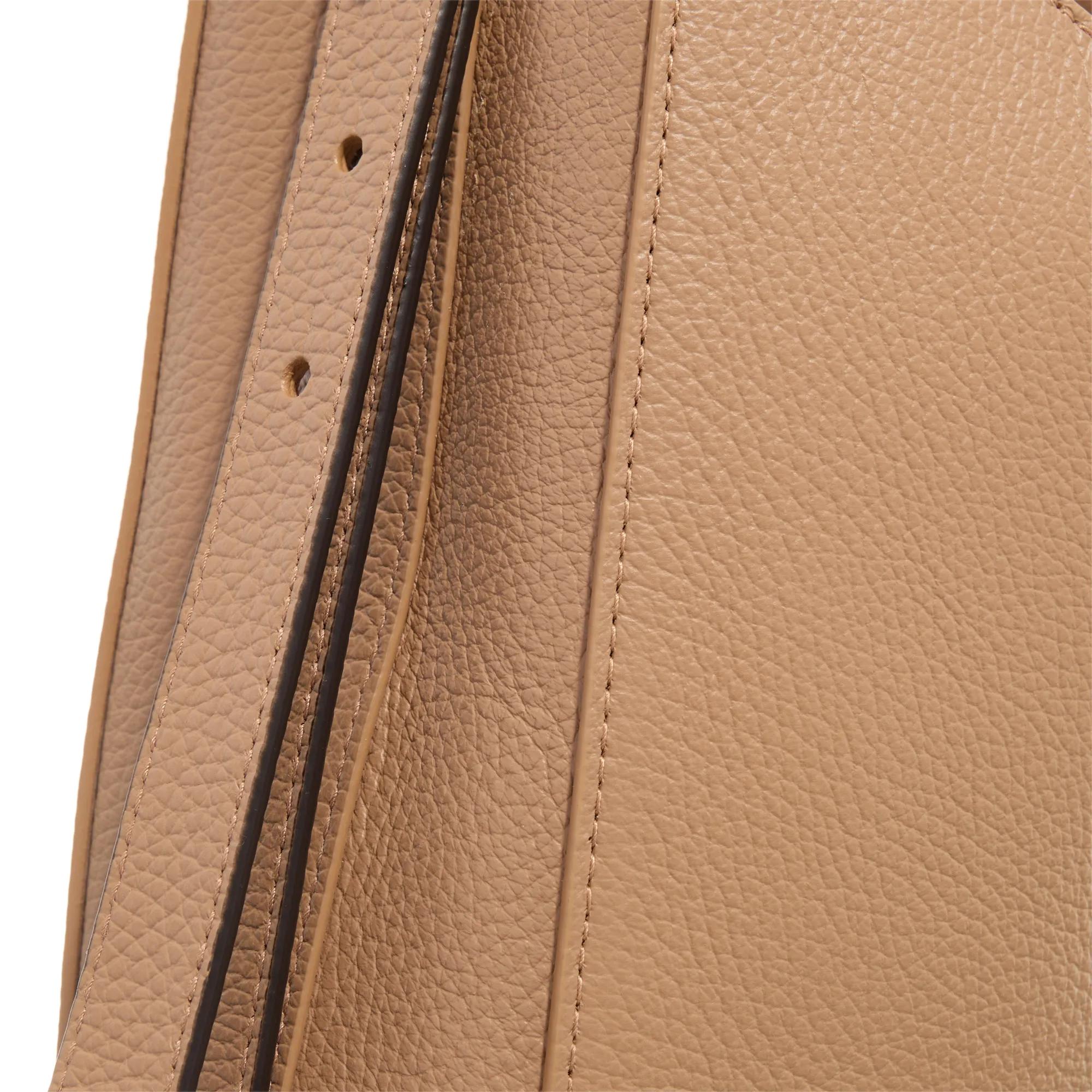 Furla leren schoudertas Nuvola L lichtbruin