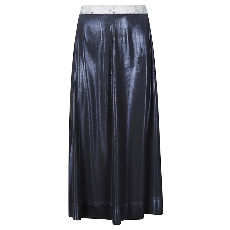Maison Margiela Midirok Tailored Minimalist Skirt With Smooth Silhouette Black