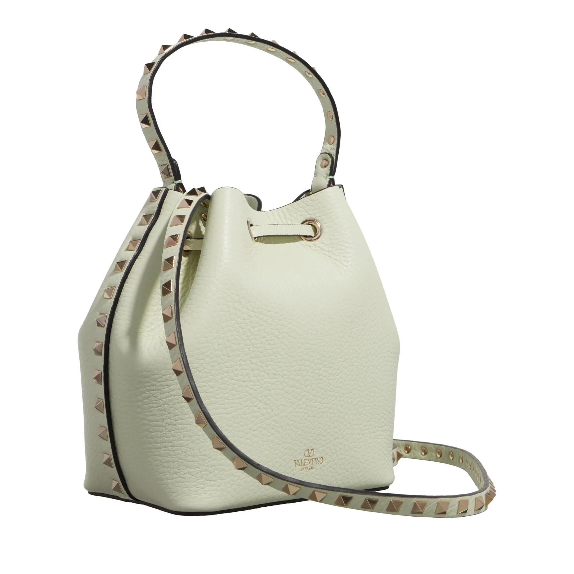 Valentino Garavani Bucket bags Drawstring Bag Rockstud in groen
