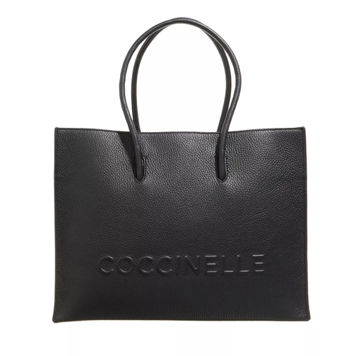 Coccinelle Myrtha Maxi Log Handbag Noir Rymlig shoppingväska
