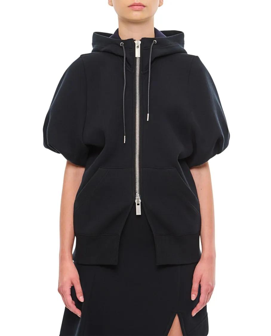 Sacai - Sponge Sweat Hoodie - Größe 2 - schwarz