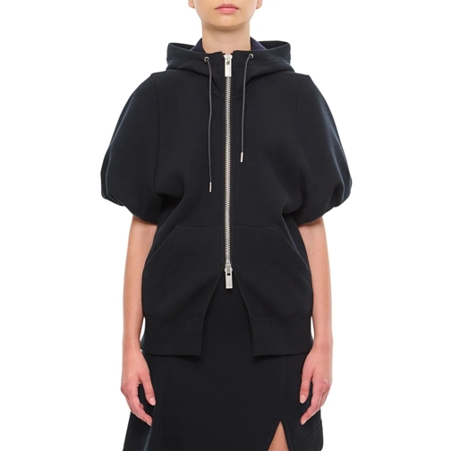 Sacai Sponge Sweat Hoodie Black Skjortor