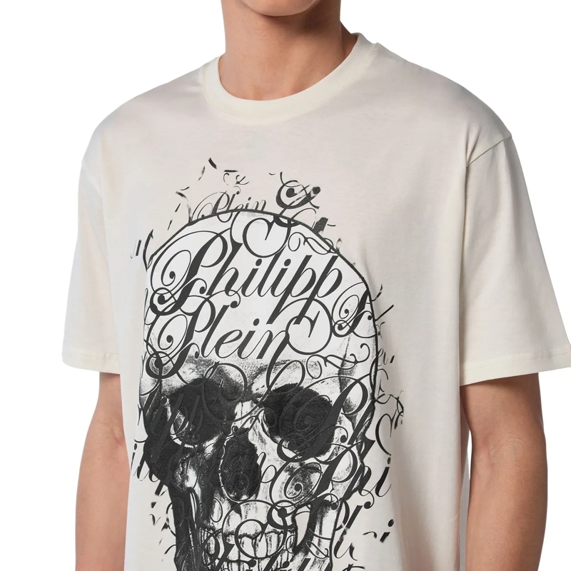 Philipp Plein T-Shirt T-Shirt Coursive weiss(Image 5)