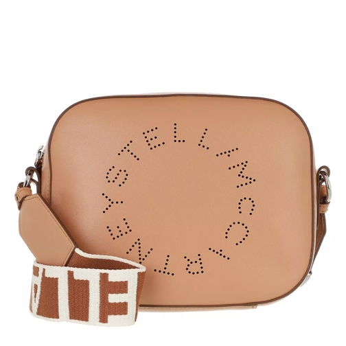 Stella McCartney Small Logo Crossbody Bag Camel Cross body-väskor