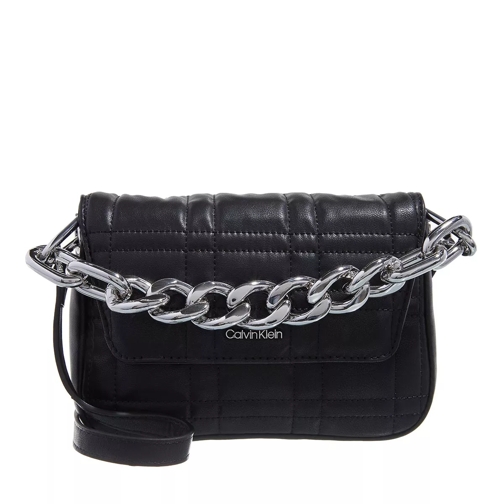 Calvin Klein Ck Touch Shoulder Bag Sm W/Chain Ck Black Crossbody Bag