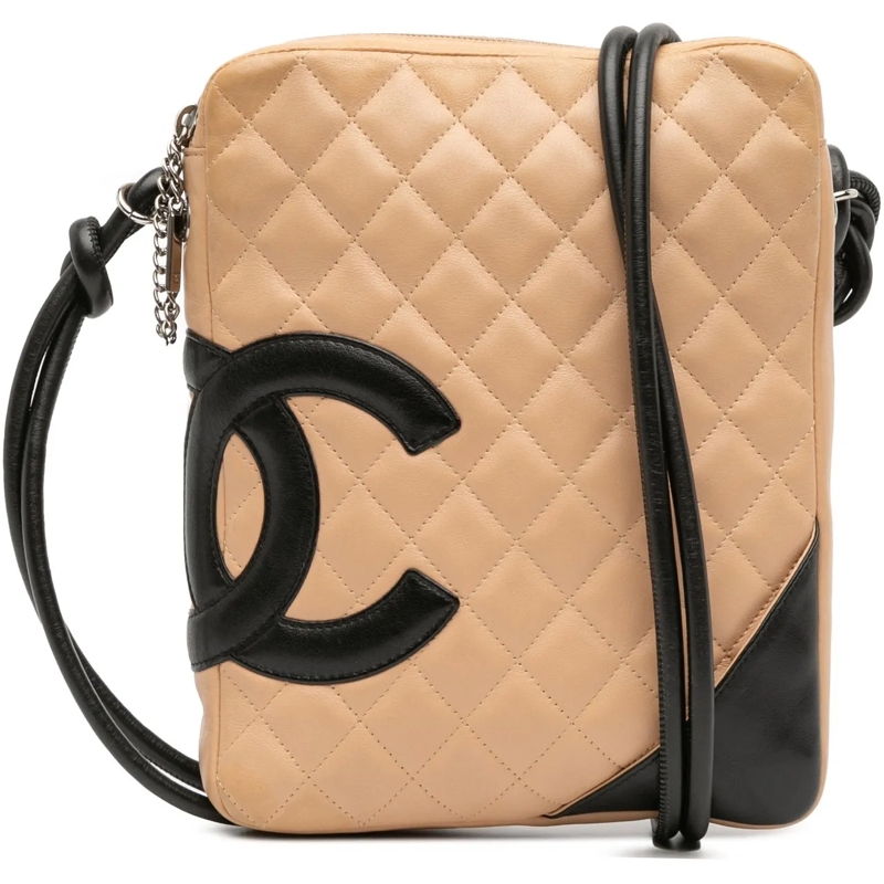 Chanel Sac à bandoulière Lambskin Cambon Ligne Crossbody braun