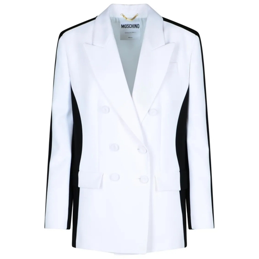 Moschino Blazer Black Polyester Blend Blazer Multicolor