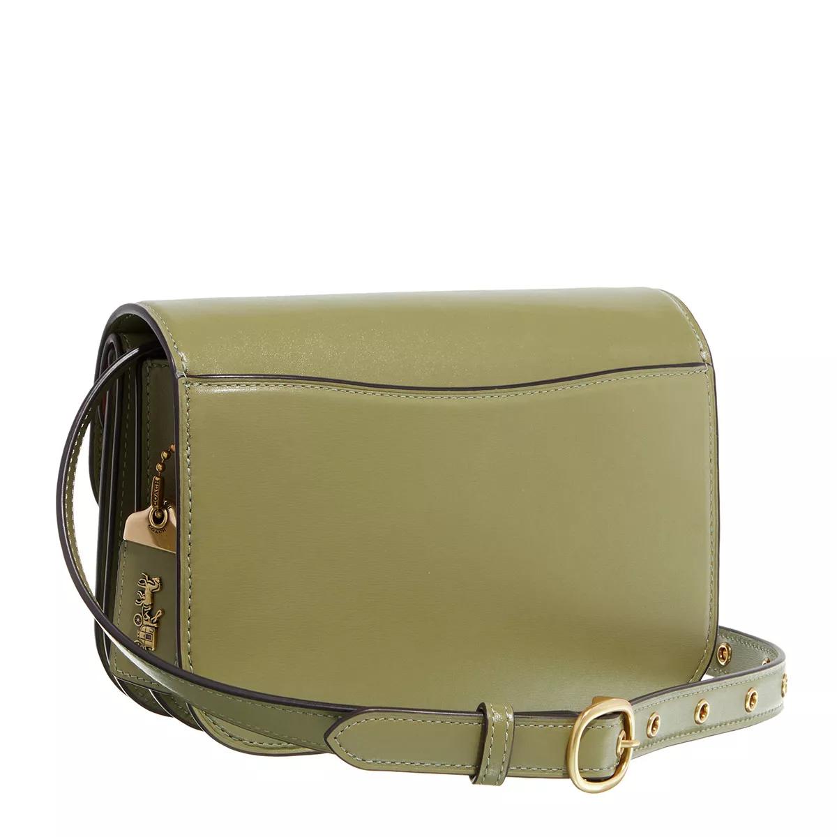 Coach Crossbody bags Luxe Refined Calf Idol Bag in groen