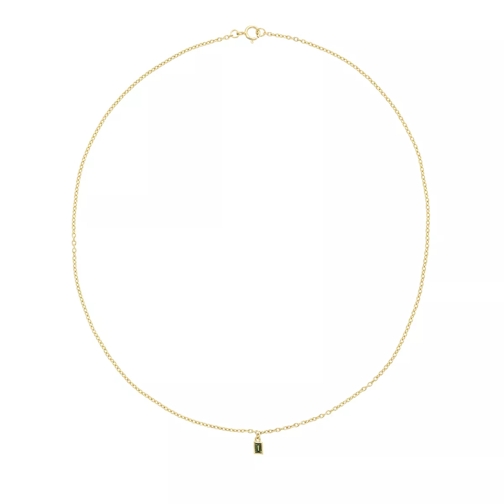 Anna + Nina Eve Sage Necklace Green Mellanlångt halsband