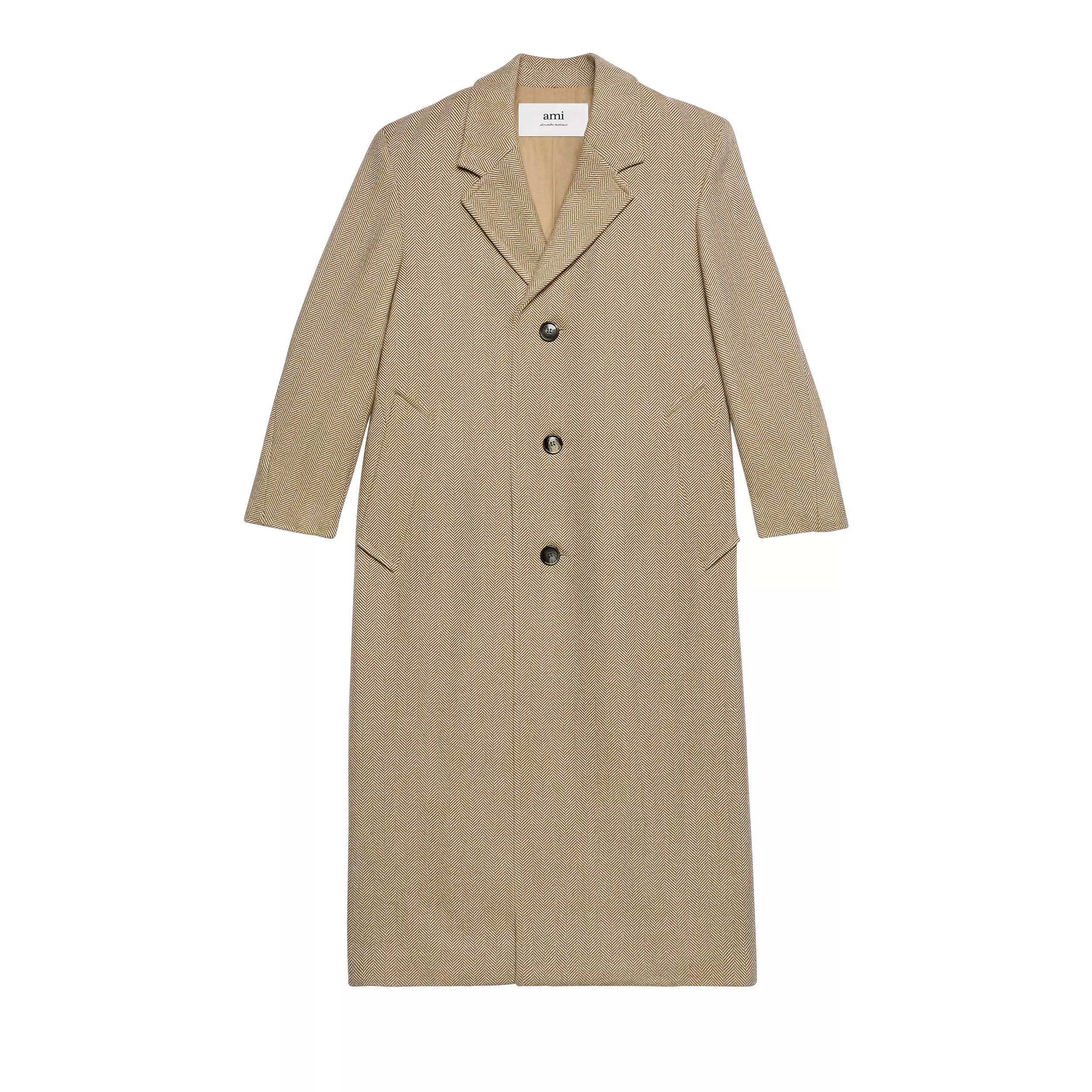 Thumbnail - AMI Paris - THREE BUTTONS Coat - Größe F40 - beige