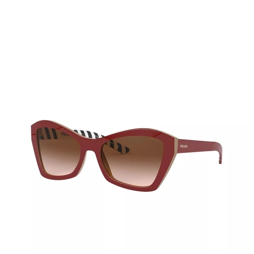 Prada Millenials Top Red/Beige Sunglasses