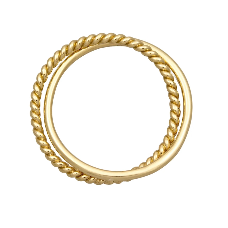 Elli Ring Ring Wickelring Klassik Fein Gedreht 375 Gelbgold gold(Image 3)