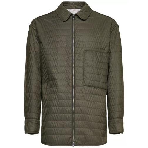 Valentino Quilted Jacket Green Steppjacke