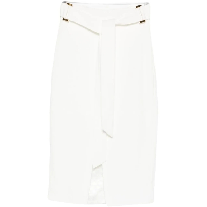 Elisabetta Franchi Midirock Skirts Ivory weiß