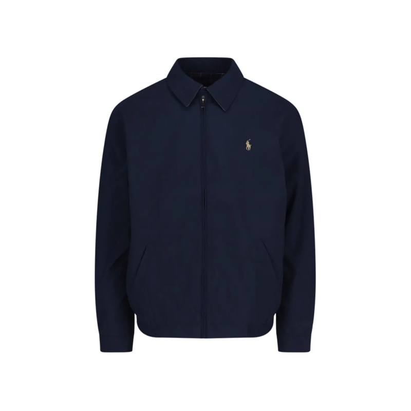 Polo Ralph Lauren  Structured Front Button Jacket With Pointed Collar Black