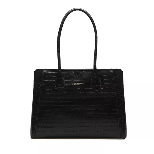 Isabel Bernard Handbag Croco Black Business Bag