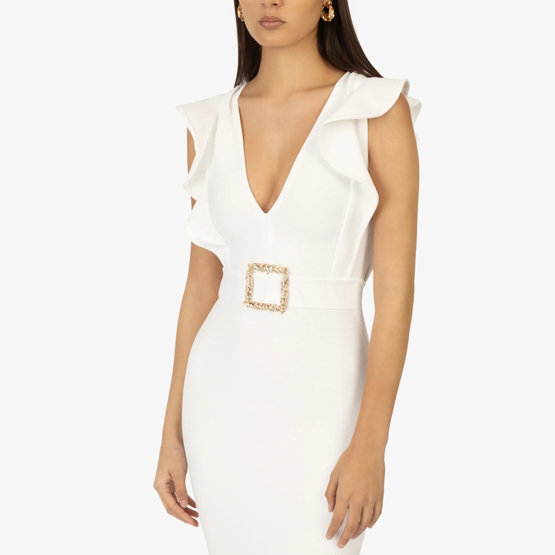 Kraimod Cocktailkleid Bandagekleid beige(Image 5)