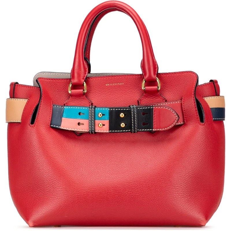 Burberry Schultertasche Small Grained Calfskin Belt Satchel rot