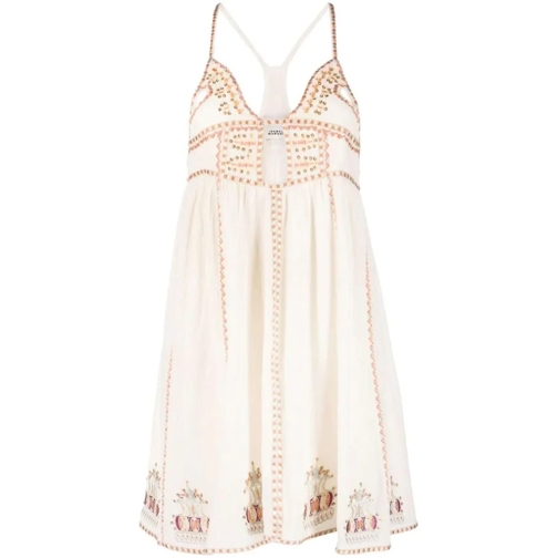 Isabel Marant Mini-Kleider Bretty Cotton Minidress Neutrals