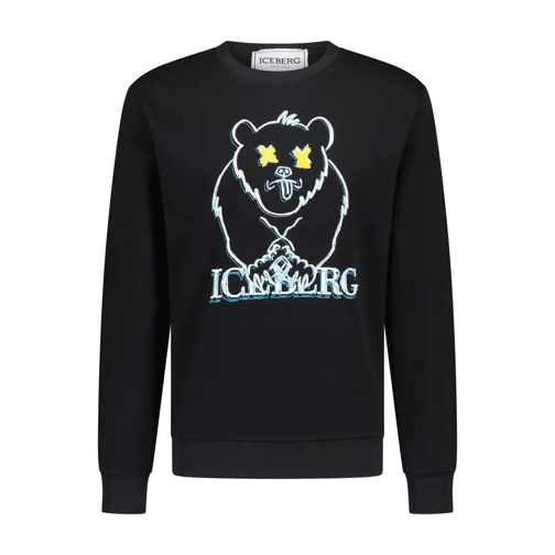 Iceberg Sweatshirt mit Print 48104126579034 Schwarz 