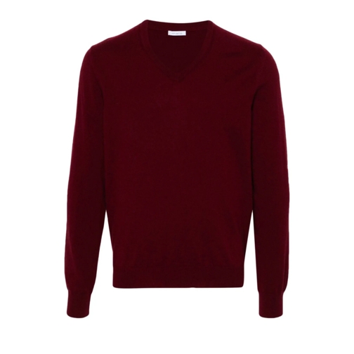 Malo Pullover V-Neck Sweater Burgundy