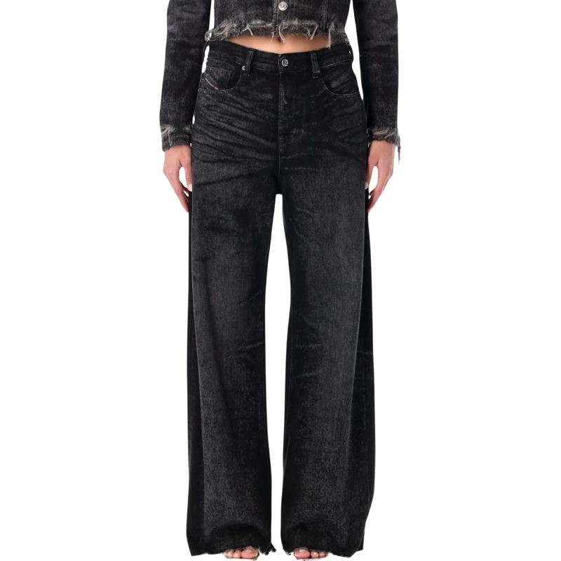 Diesel Jeans 1996 D-Sire Black Relaxed-Fit Jeans Black