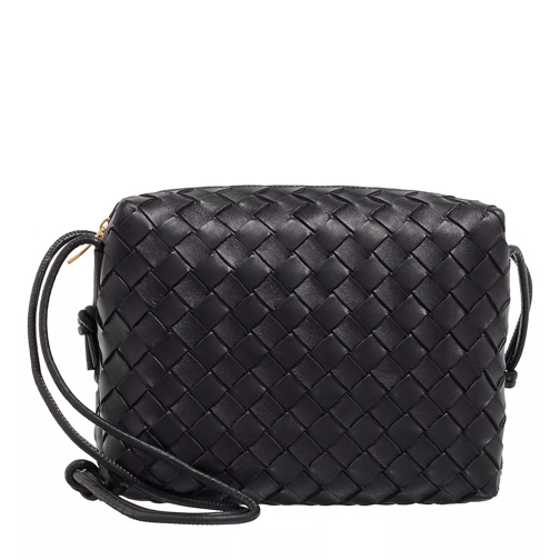 Bottega Veneta Mini Bag Nappa 8425 black-gold Kameraväska