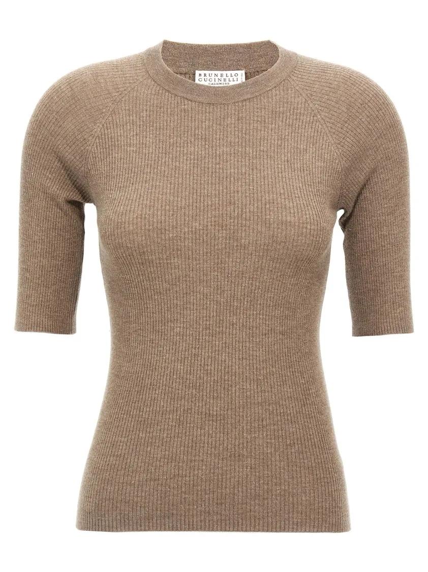 Thumbnail - Brunello Cucinelli - Sparkling' T-Shirt - Größe M - braun