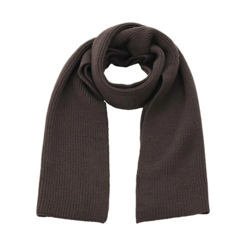 Altea Écharpe légère Schal aus Schurwolle Dunkelbraun