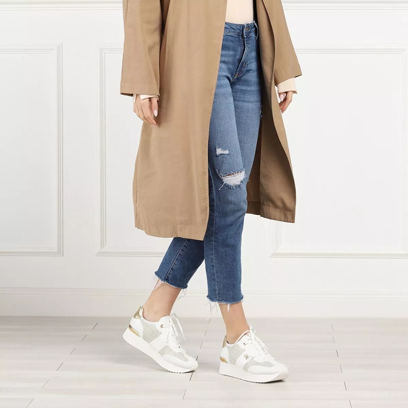 MICHAEL Michael Kors Sneaker basse Monique Knit Trainer Pale Gold(Image 2)