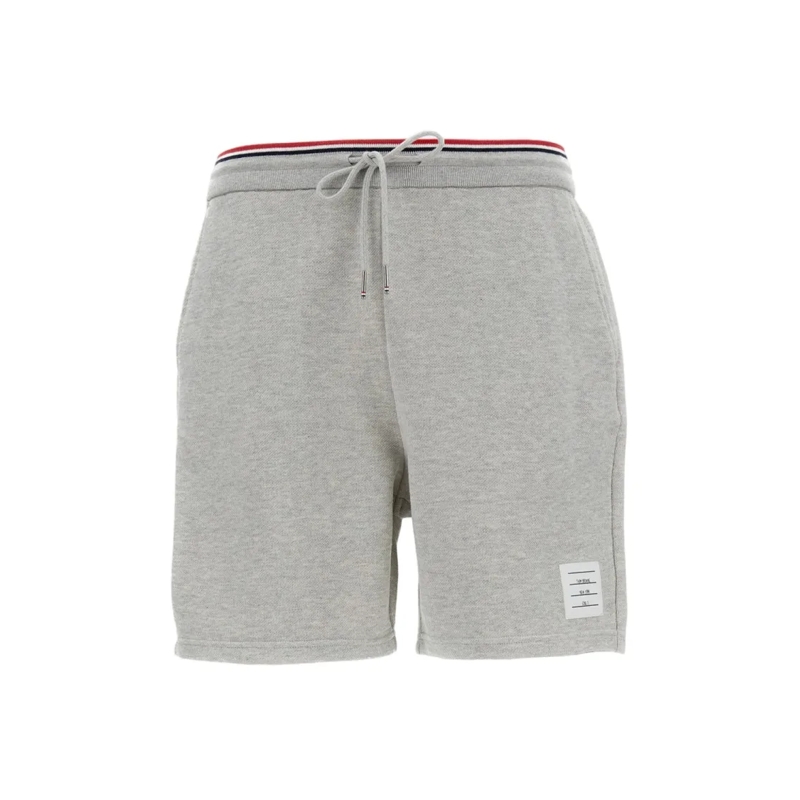 Thom Browne Casual Shorts Tailored Grey Shorts With Minimalist Design Grey