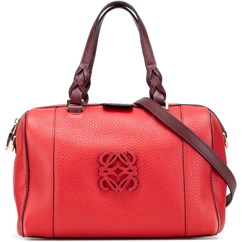 Loewe Schultertasche Leather Fusta 25 rot