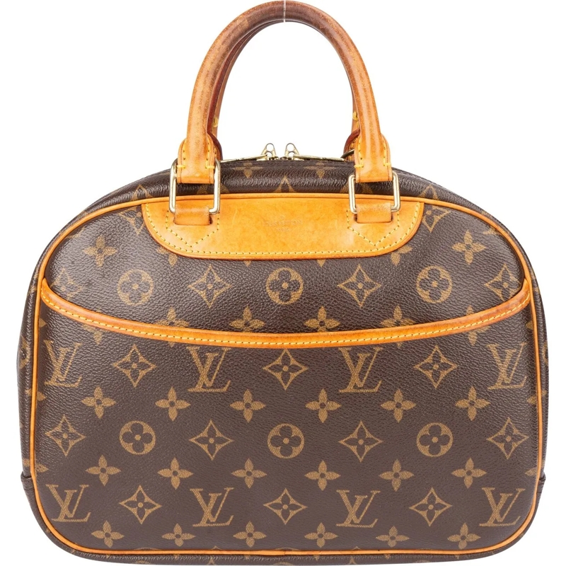Louis Vuitton Schultertasche Louis Vuitton Canvas Monogram Trouville Handbag braun