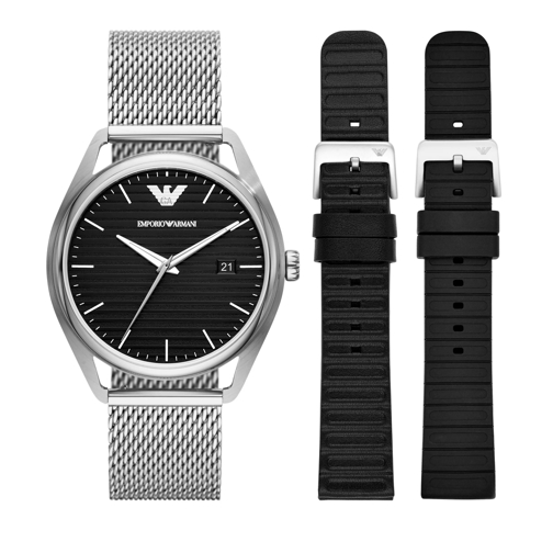 Emporio Armani Three-Hand Date Stainless Steel Watch AR8005 Multicolored Dresswatch