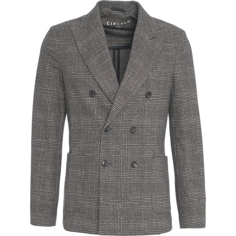 CIRCOLO 1901  Glencheck double-breasted blazer schwarz
