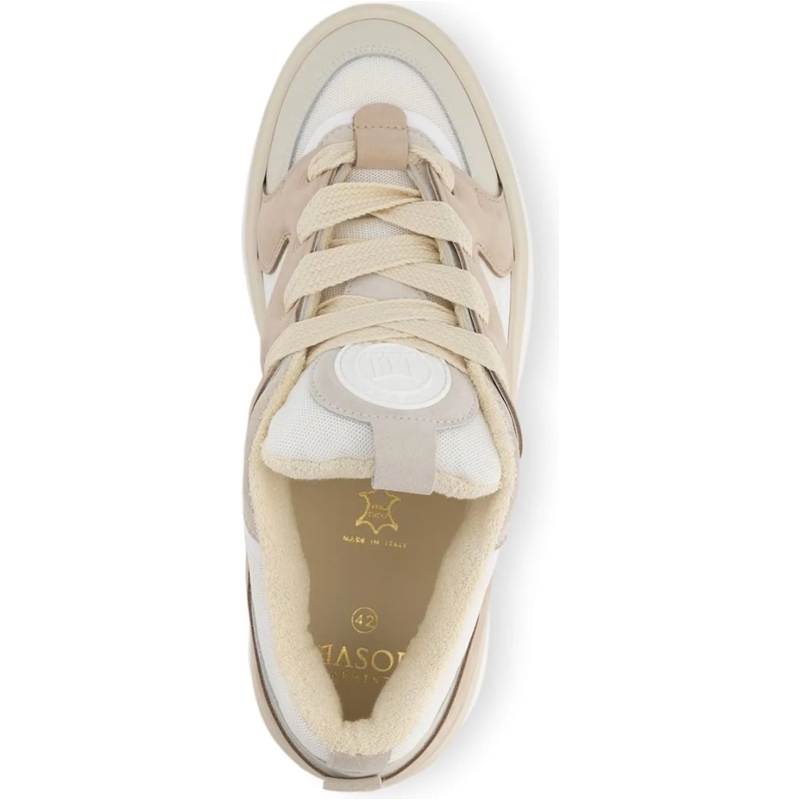 Mason Garments Low-Top-Sneaker Heren Venice Movimento Sneaker Wit weiß(Image 17)