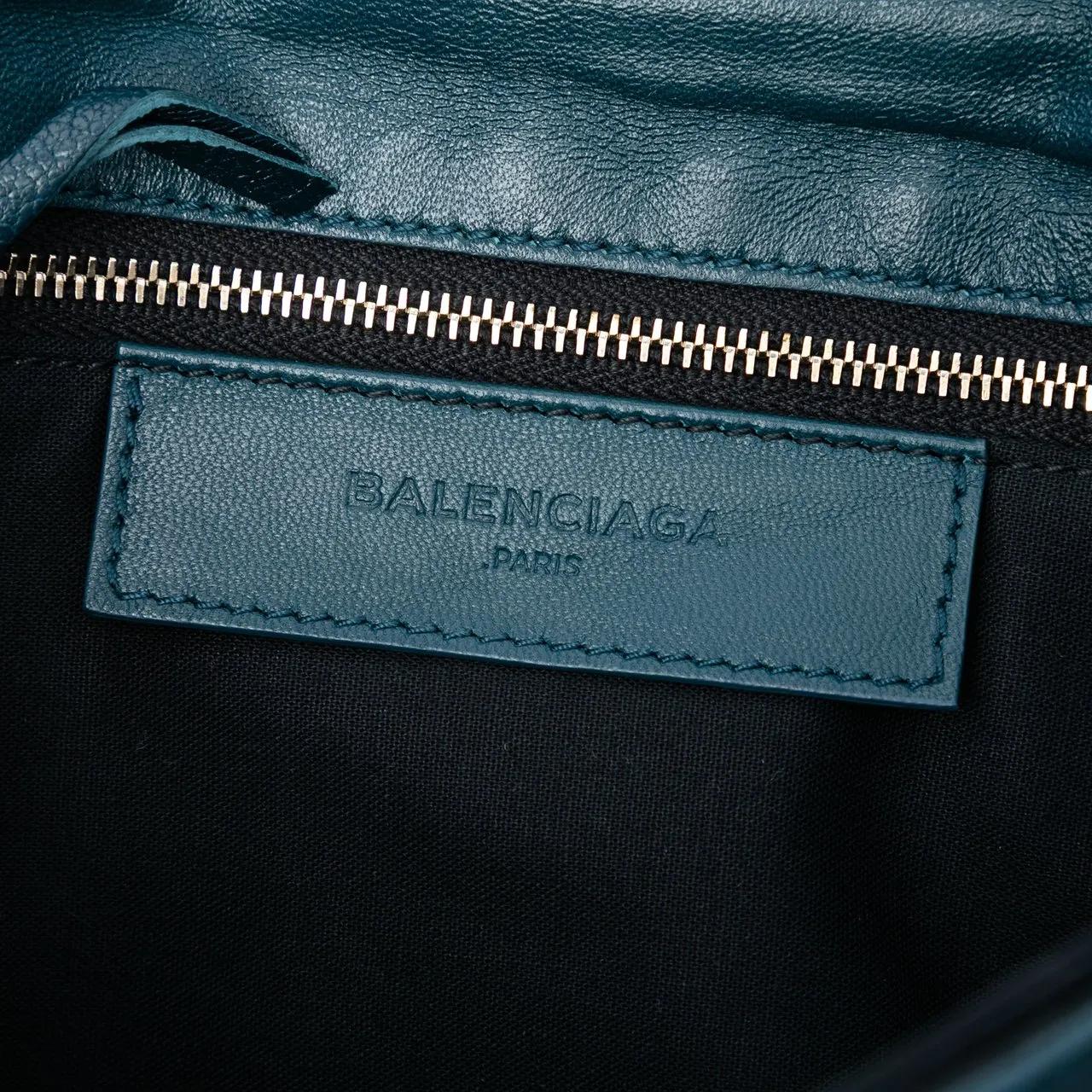 Thumbnail - Balenciaga Clutches - Chevre Motocross Classic Metallic Edge Envelope Cl - Gr. unisize - in Blau - für Damen