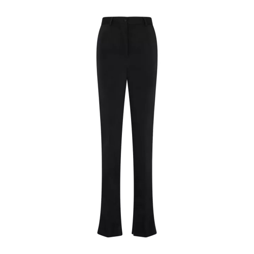 Dolce&Gabbana Black Acetate Stretch Pants Black 