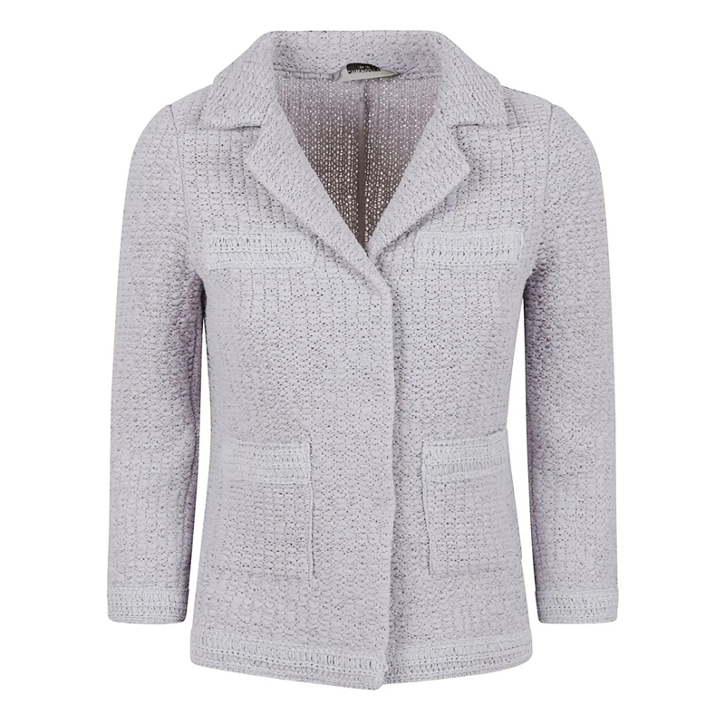 Charlott Overgangsjas Grey Lightweight Jacket With Classic Collar Grey