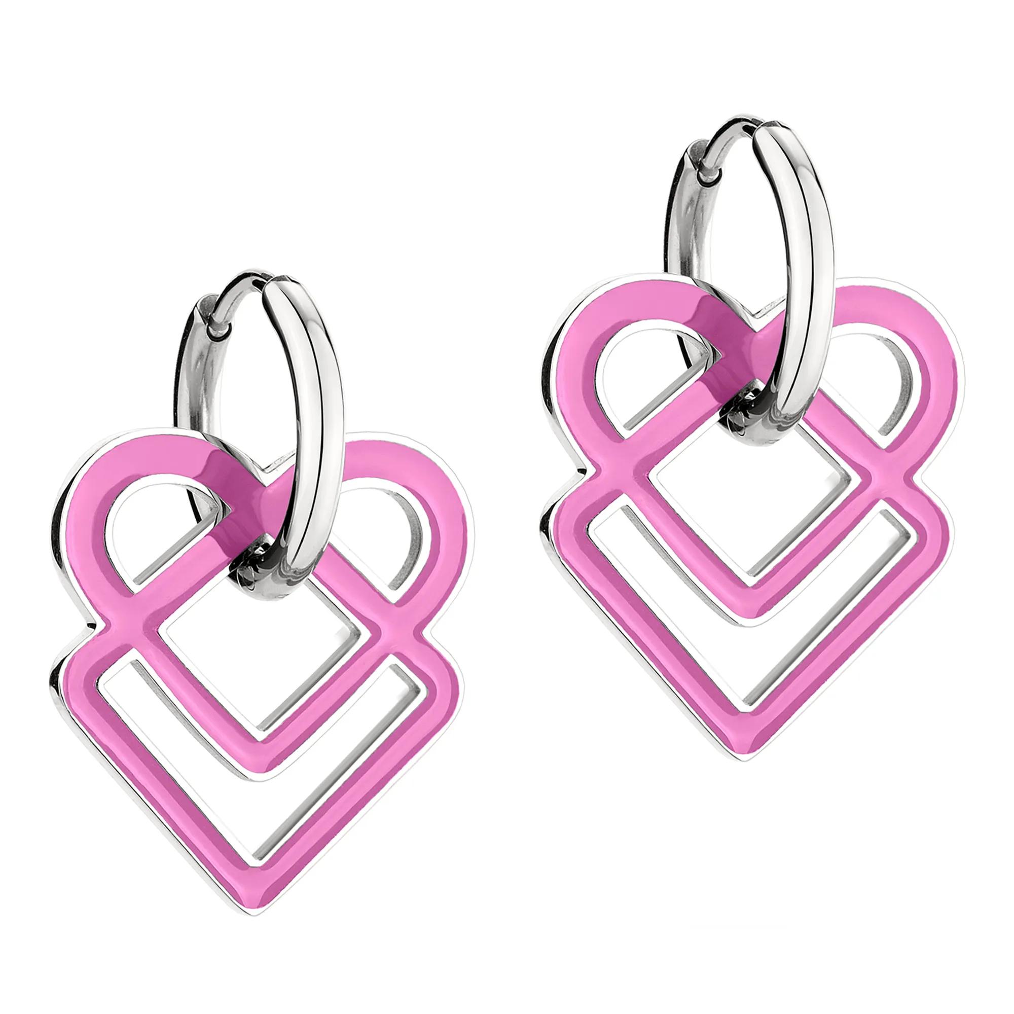 Thumbnail - Liebeskind Berlin Ohrringe - Edelstahl Ohrringe - Gr. unisize - in Lila - für Damen