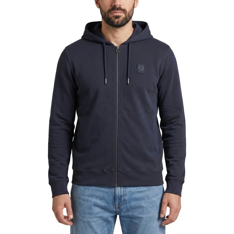 Belstaff Übergangsjacke Sweatjacke aus Baumwolle dunkelblau(Image 2)