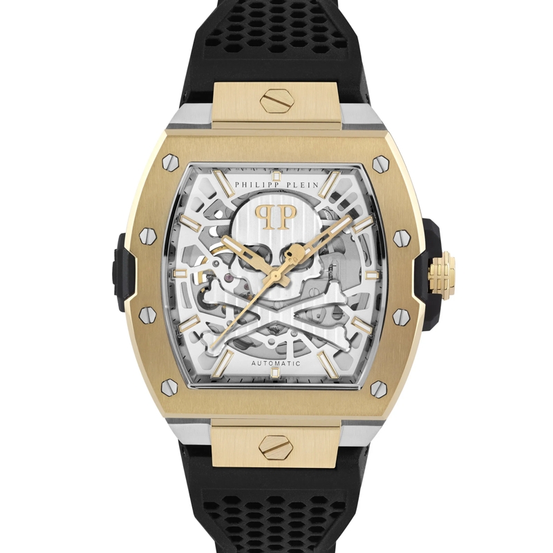 Philipp Plein Quarzuhr Quarz-Analoguhr The $Keleton 2.0 schwarz