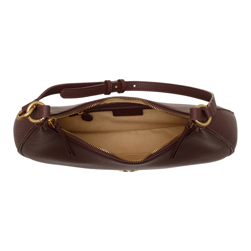 Pinko Hobo Bag Brioche Hobo Classic Ciocc. Amaro-Antique Gold(Image 6)