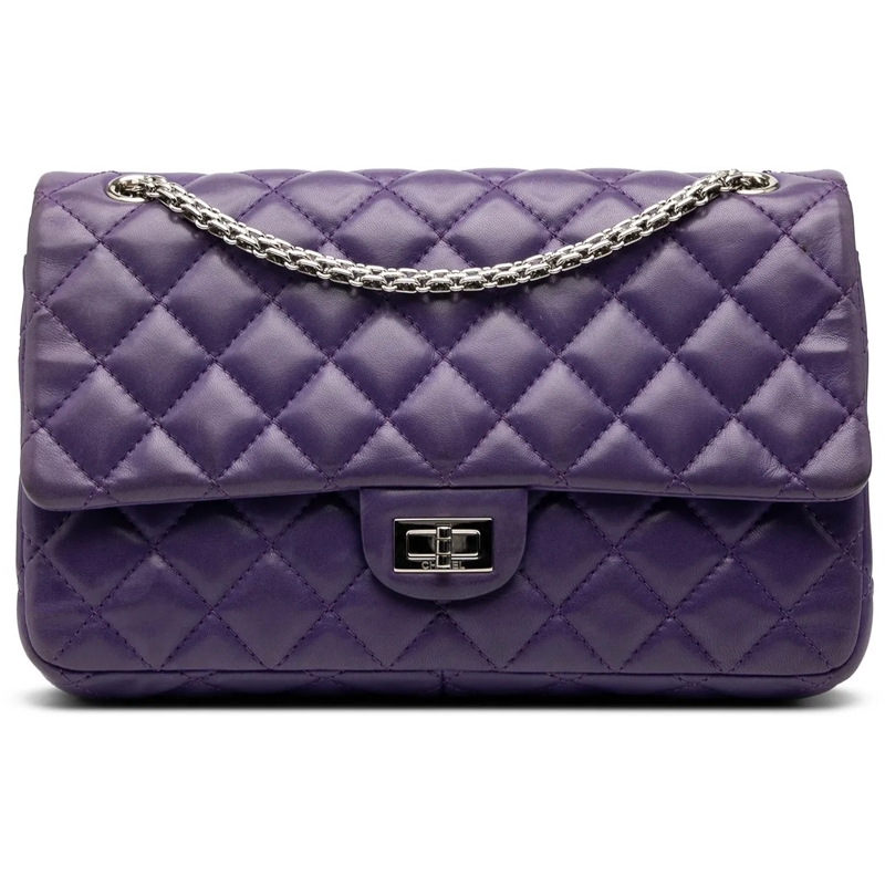Chanel Schultertasche Quilted Lambskin Reissue 2.55 Double Flap 226 lila