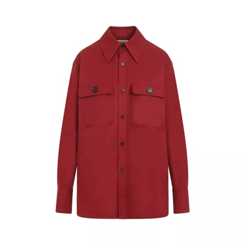 Saint Laurent Red Cotton Shirt Red 