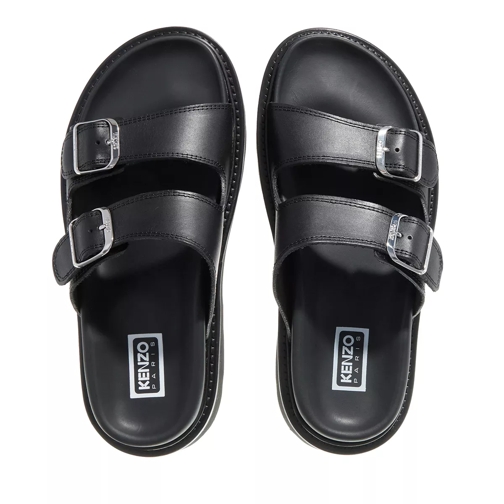 Kenzo Slide Kenzo Leather Sandal Mule Black (Image 4)