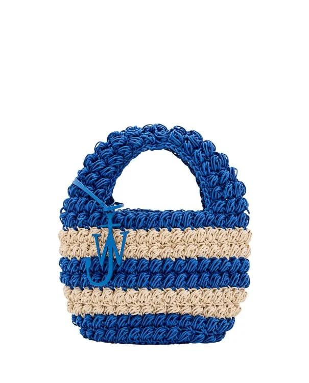 J.W.Anderson Totes - Popcorn Woven Basket Bag - Gr. unisize - in Blau - für Damen