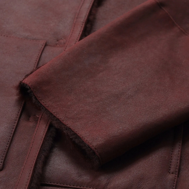 Werner Christ Jacke Wendejacke Grace aus Leder rot(Image 9)