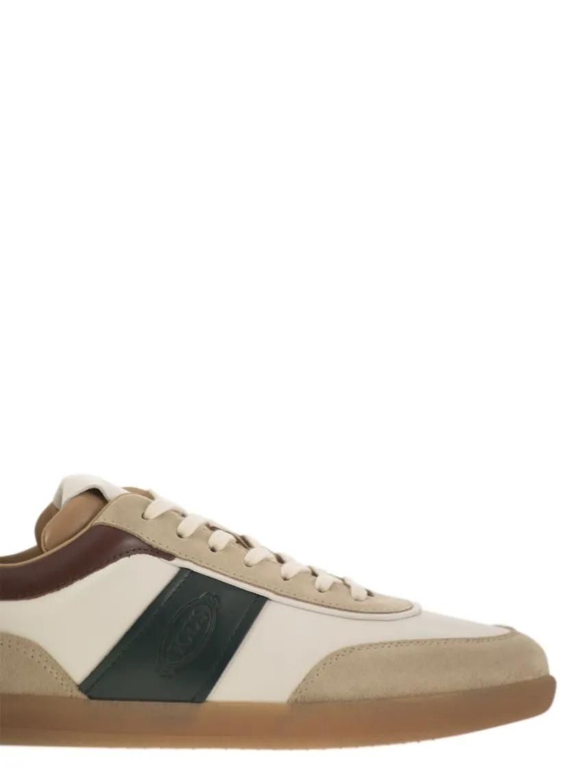 Thumbnail - Tod's Low-Top Sneaker - Suede Leather Tabs Sneakers - Gr. 10 - in Braun - für Damen