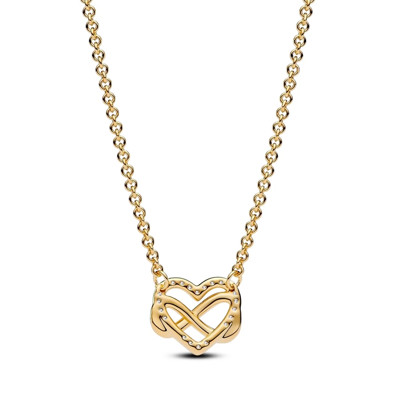 Pandora Mittellange Halskette 14k Gold-plated unique metal blend  Cubic Zirconia Gold(Image 3)